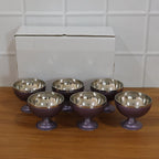 6 Pc Stainless Steel Dessert Bowl Cup Set With Stand